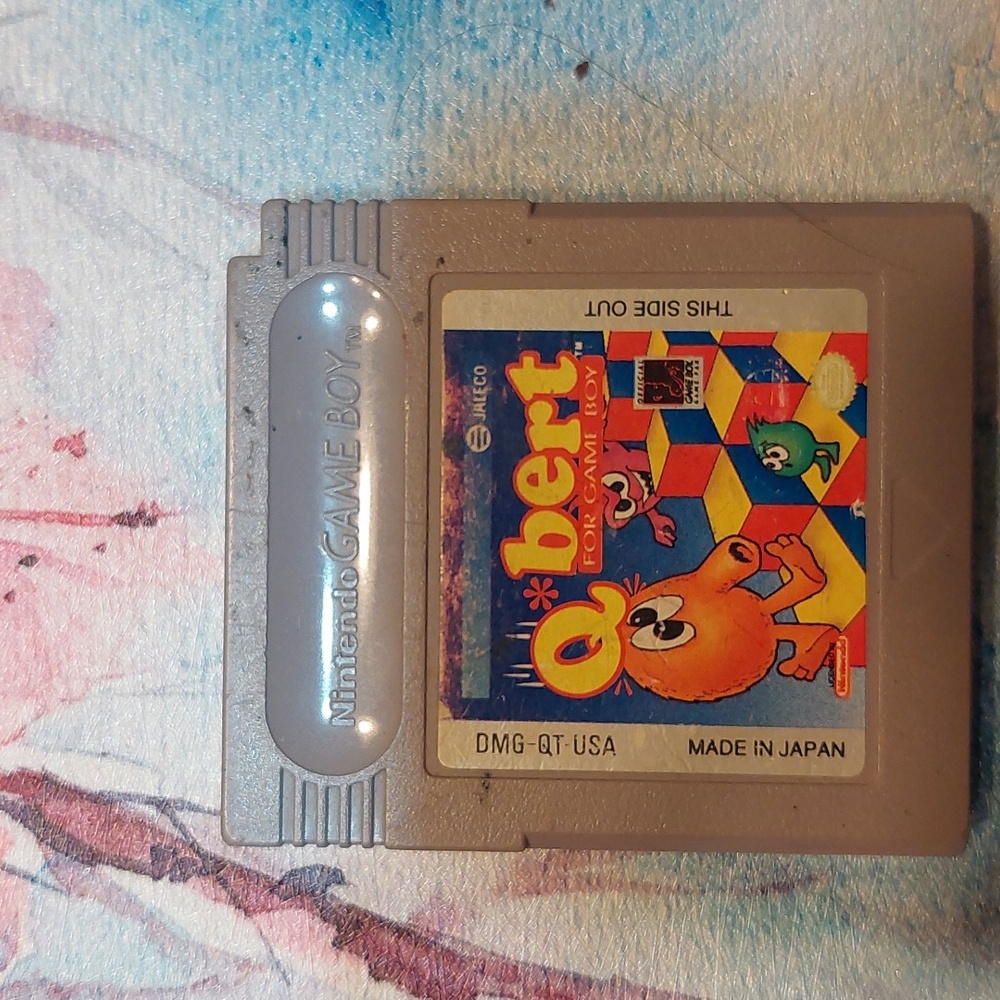 Nintendo Gray Game Boy Cartridge Q‐bert - Picture 4 of 4